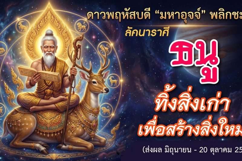 ราศีธนู 🕉️ ดาวพฤหัส”มหาอุจจ์”: ทิ้งสิ่งเก่า เพื่อสร้างสิ่งใหม่ ⚡️ (มิถุนายน – 20 ตุลาคม 2569)💖
