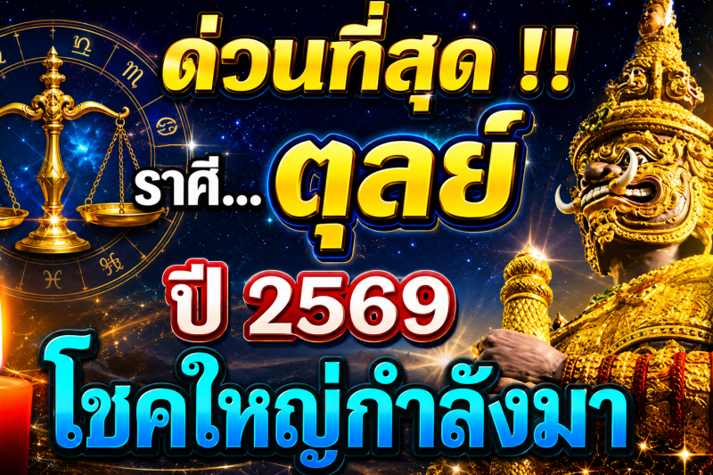 ด่วนที่สุด‼️ดวงชะตาราศีตุลย์♎​  ปี2569 โชคใหญ่กำลังมา 🚨เตรียมตัวให้ดี!