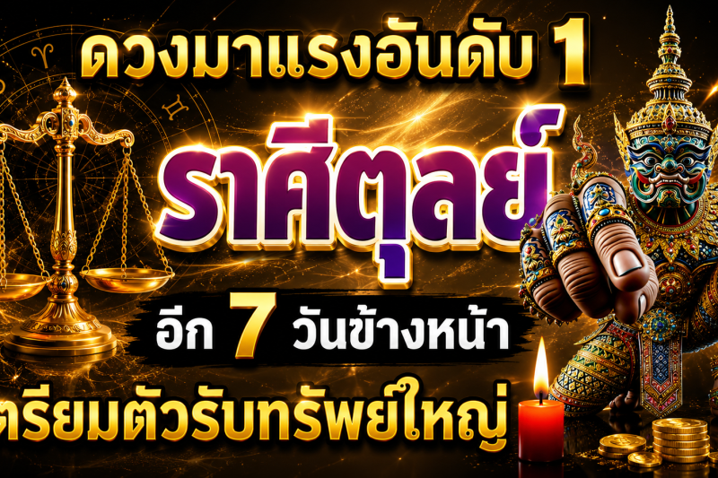ดวงมาแรงอันดับ1‼️ราศีตุลย์♎ อีก 7 วันข้างหน้า เตรียมตัวรับทรัพย์ใหญ่🎉