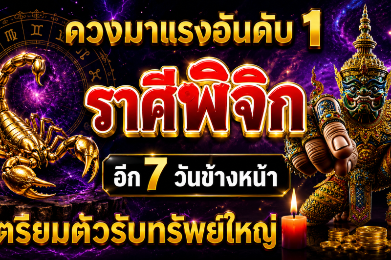 ดวงมาแรงอันดับ1‼️ราศีพิจิก♏ อีก 7 วันข้างหน้า เตรียมตัวรับทรัพย์ใหญ่🎉