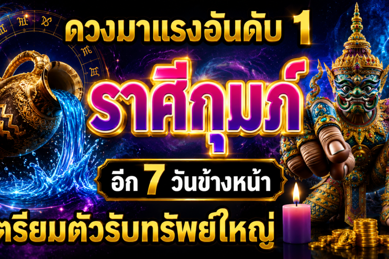 ดวงมาแรงอันดับ1‼️ราศีกุมภ์♒ อีก 7 วันข้างหน้า เตรียมตัวรับทรัพย์ใหญ่🎉
