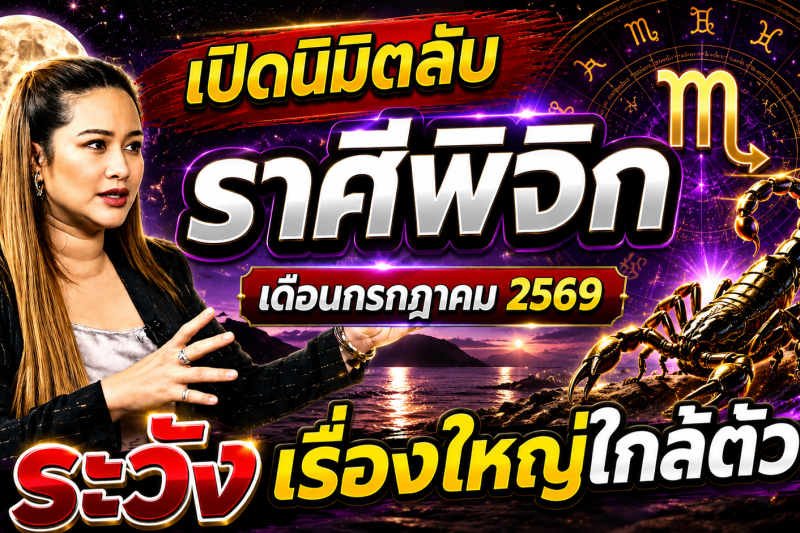 เตือนแล้วนะ!♏ ราศีพิจิก หมอปลาย เห็นนิมิตบางอย่างในเดือนกรกฎาคม 2569 คนเกิดราศีนี้ต้องรู้