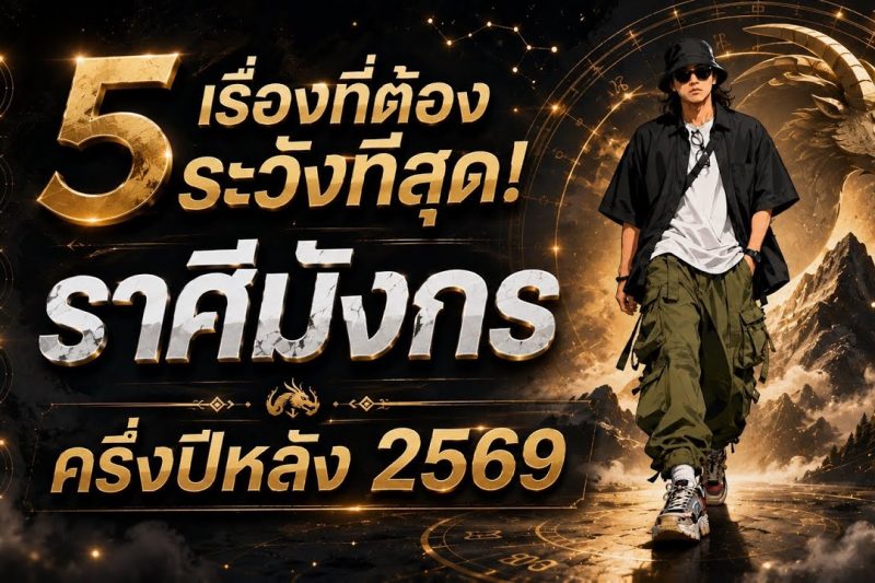 “ราศีมังกร! 5 เรื่องที่ต้องระวังที่สุด | ครึ่งปีหลัง 2569”
