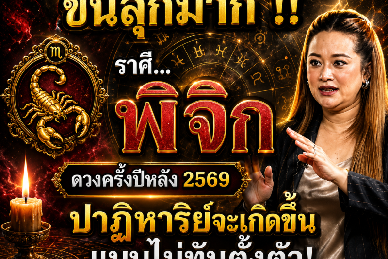 ขนลุกมาก‼️ดวงชะตาราศีพิจิก♏  ครึ่งปีหลัง2569 ปาฏิหาริย์ใหญ่จะเกิดขึ้น! เตรียมตัวให้ดี