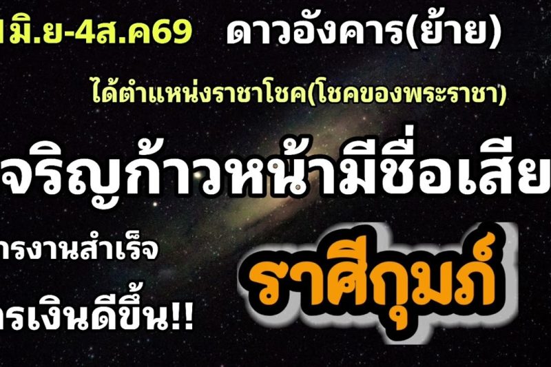ราศีกุมภ์ ดาวอังคาร(ย้าย)🌟เจริญก้าวหน้า…การเงินเด่น
