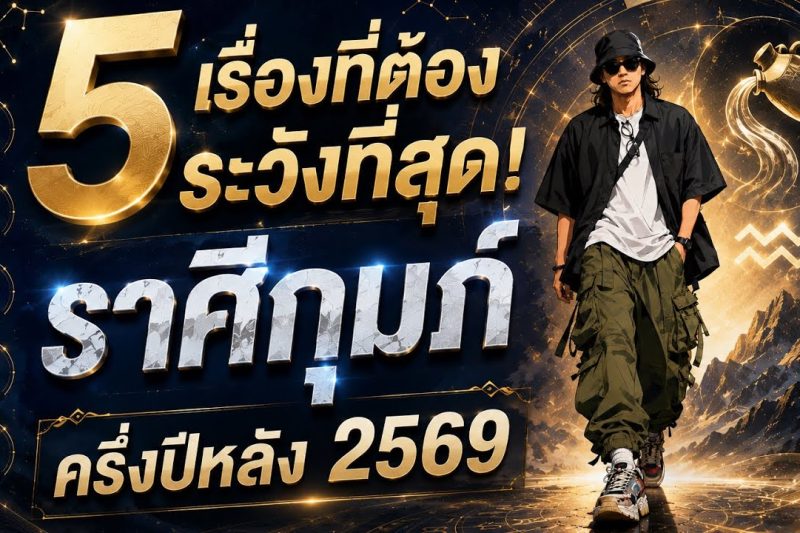 “ราศีกุมภ์! 5 เรื่องที่ต้องระวังที่สุด | ครึ่งปีหลัง 2569”