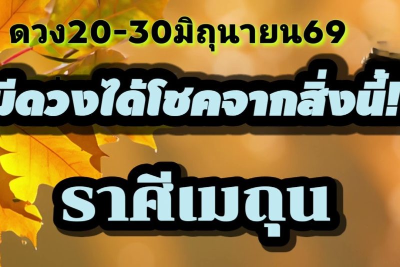 ราศีเมถุน 20-30มิ.ย69💫มีดวงได้โชคจากสิ่งนี้✨️