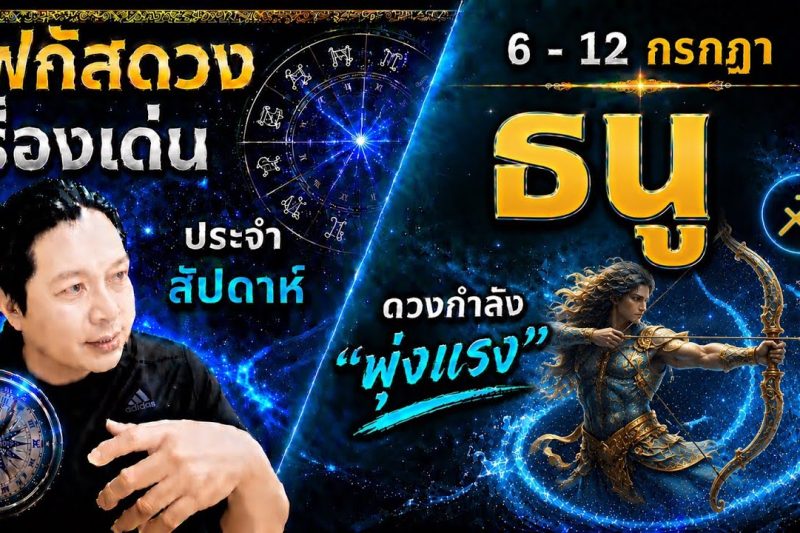 ราศีธนู♐ | สัปดาห์นี้..เรื่องไหนกำลังเด่น? พร้อม สี เลข วัน และฮวงจุ้ยมงคล 6 – 12 ก.ค.