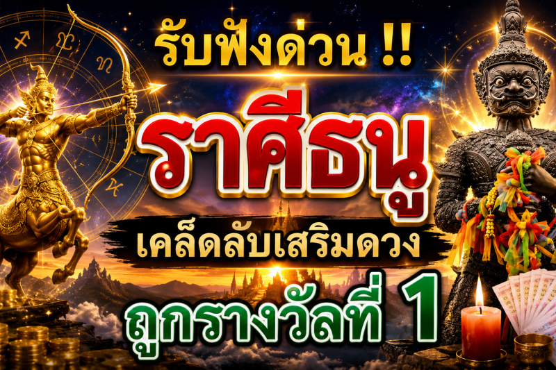 รีบฟังด่วน ‼️ ♐ราศีธนู เคล็ดลับการเสริมดวงที่จะทำให้ถูกหวยรางวัลที่ 1