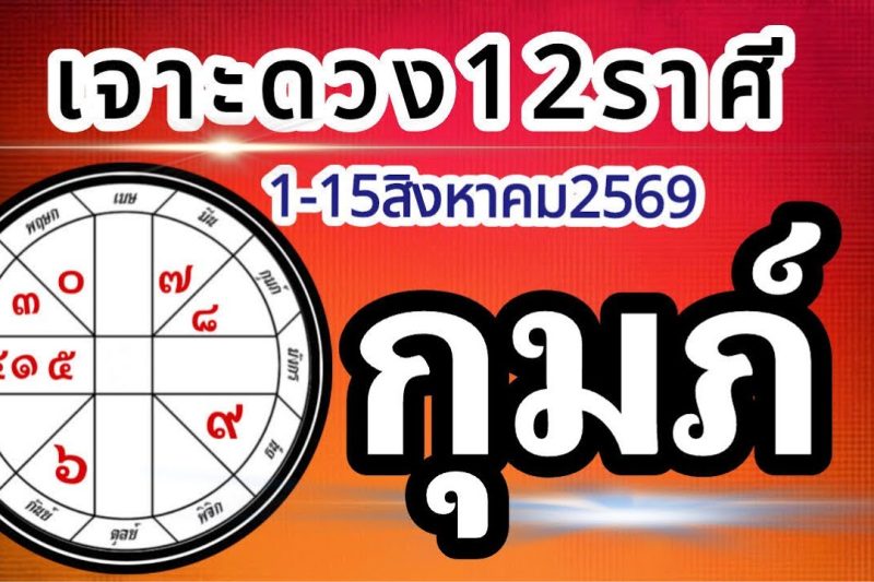 ดวงราศีกุมภ์🏆1-15สิงหาคม2569💰การงาน การเงิน โชคลาภ สุขภาพ ความรัก📌