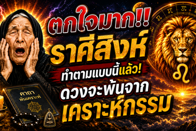 ตกใจมาก‼️ราศีสิงห์♌  ทำตามแบบนี้แล้ว! ดวงจะพ้นจากเคราะห์กรรม