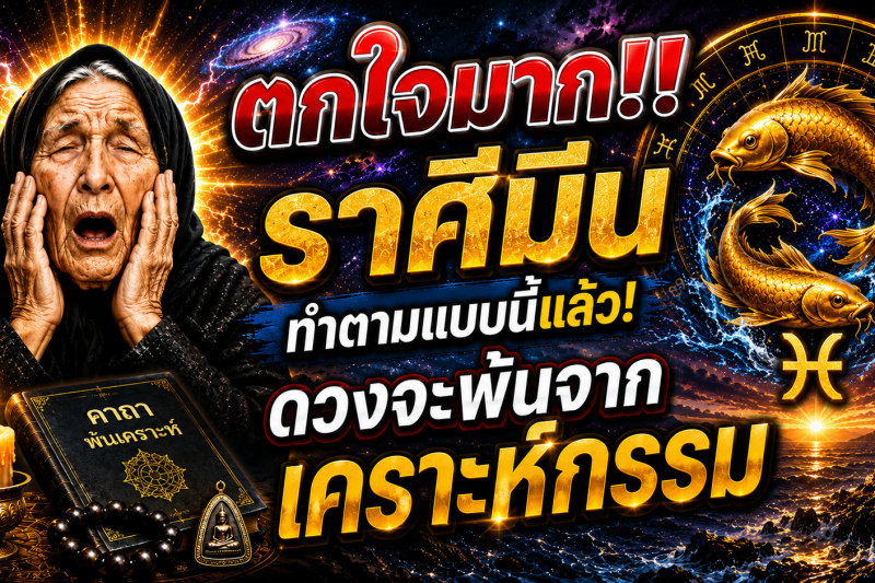ตกใจมาก‼️ราศีมีน♓  ทำตามแบบนี้แล้ว! ดวงจะพ้นจากเคราะห์กรรม