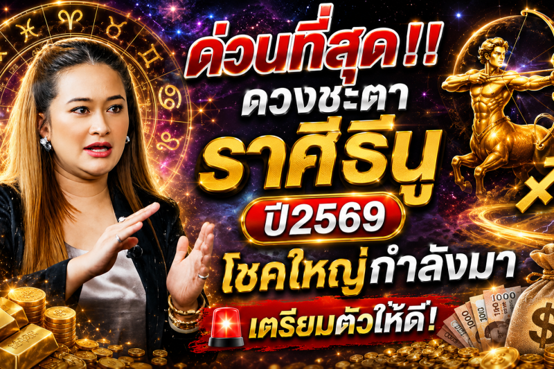 ด่วนที่สุด‼️ดวงชะตาราศีธนู♐ ปี2569 โชคใหญ่กำลังมา 🚨เตรียมตัวให้ดี!