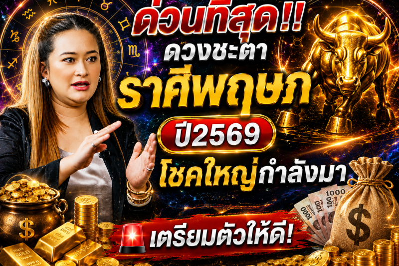 ด่วนที่สุด‼️ดวงชะตาราศีพฤษภ♉ ปี2569 โชคใหญ่กำลังมา 🚨เตรียมตัวให้ดี!