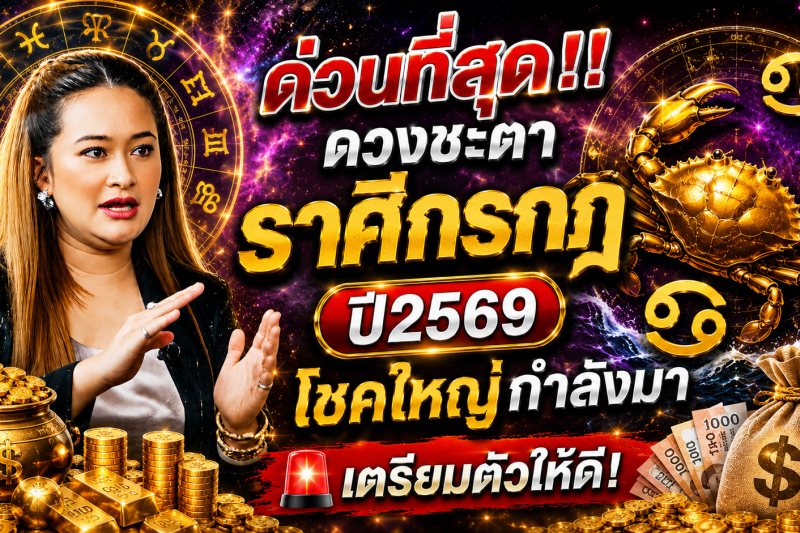 ด่วนที่สุด‼️ดวงชะตาราศีกรกฎ♋ ปี2569 โชคใหญ่กำลังมา 🚨เตรียมตัวให้ดี!