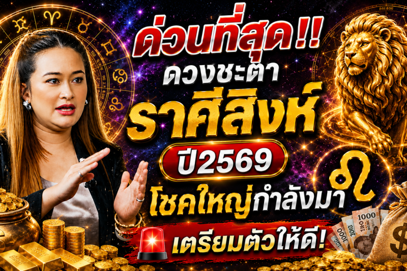 ด่วนที่สุด‼️ดวงชะตาราศีสิงห์♌  ปี2569 โชคใหญ่กำลังมา 🚨เตรียมตัวให้ดี!