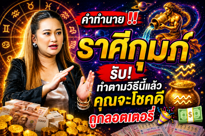 คำทำนาย‼️ ราศีกุมภ์♒  รีบ! ทำตามวิธีนี้แล้วคุณจะโชคดีถูกลอตเตอรี่ 🎉💵