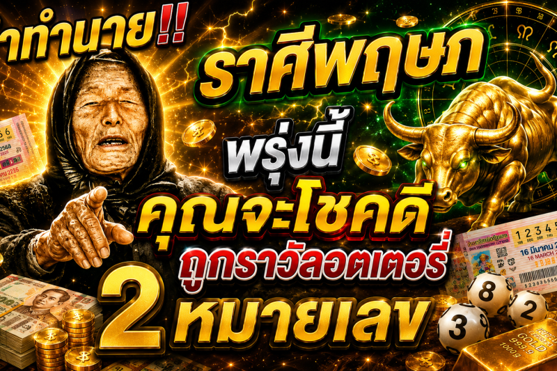คำทำนาย‼️ราศีพฤษภ♉ พรุ่งนี้ คุณจะโชคดีถูกลอตเตอรี่ 2 หมายเลข