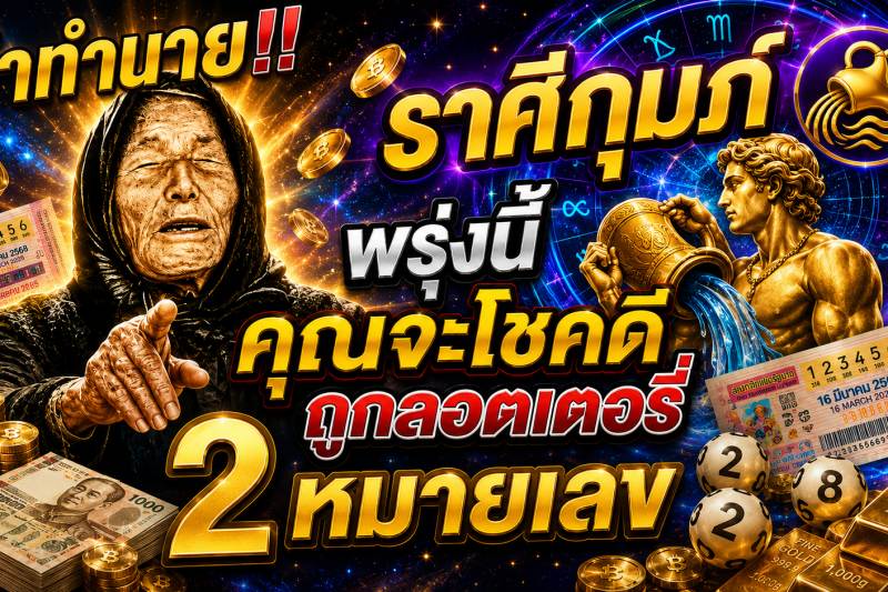 คำทำนาย‼️ ราศีกุมภ์♒ พรุ่งนี้ คุณจะโชคดีถูกลอตเตอรี่ 2 หมายเลข