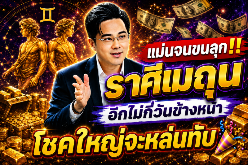 แม่นจนขนลุก‼️ ราศีเมถุน♊ อีกไม่กี่วันข้างหน้า โชคใหญ่จะหล่นทับ🎉