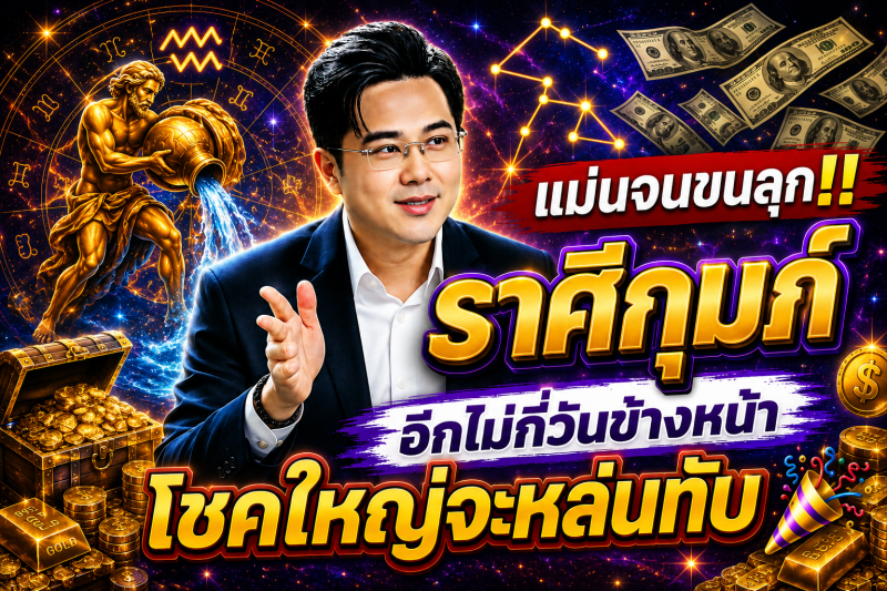 แม่นจนขนลุก‼️ ราศีกุมภ์♒ อีกไม่กี่วันข้างหน้า โชคใหญ่จะหล่นทับ🎉