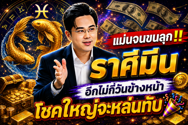 แม่นจนขนลุก‼️ ราศีมีน♓ อีกไม่กี่วันข้างหน้า โชคใหญ่จะหล่นทับ🎉