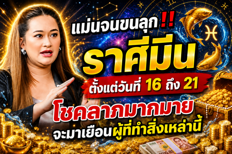 แม่นจนขนลุก‼️ ราศีมีน♓ ตั้งแต่วันที่ 16 ถึง 21 โชคลาภมากมายจะมาเยือนผู้ที่ทำสิ่งเหล่านี้