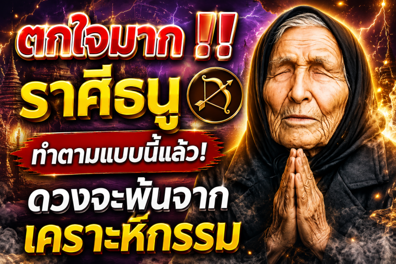 ตกใจมาก‼️ ราศีธนู♐ ทำตามแบบนี้แล้ว! ดวงจะพ้นจากเคราะห์กรรม