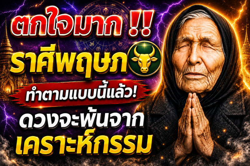 ตกใจมาก‼️ ราศีพฤษภ♉ ทำตามแบบนี้แล้ว! ดวงจะพ้นจากเคราะห์กรรม
