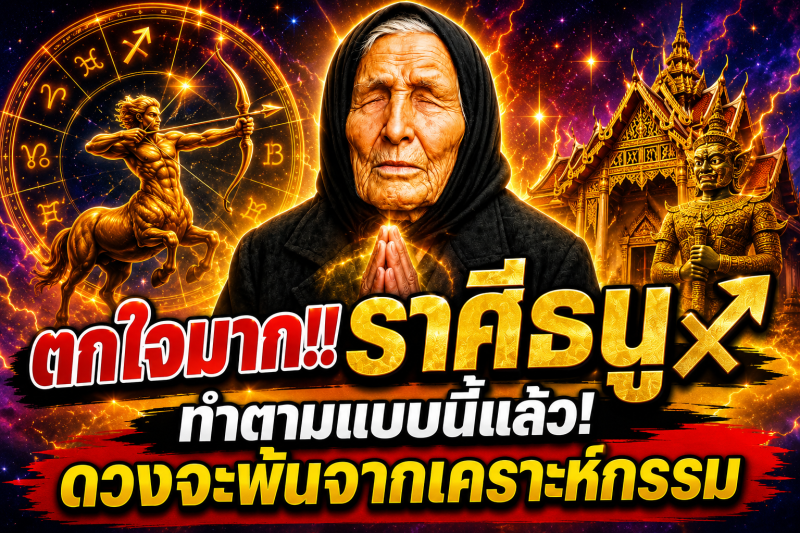 ตกใจมาก‼️ ราศีธนู♐ ทำตามแบบนี้แล้ว! ดวงจะพ้นจากเคราะห์กรรม