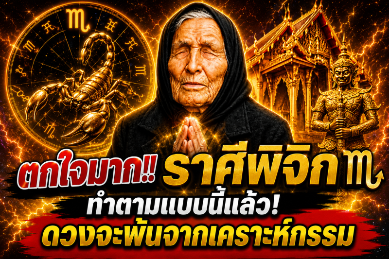 ตกใจมาก‼️ ราศีพิจิก♏ ทำตามแบบนี้แล้ว! ดวงจะพ้นจากเคราะห์กรรม