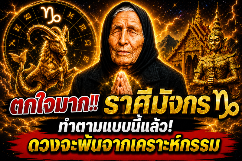 ตกใจมาก‼️ ราศีมังกร♑ ทำตามแบบนี้แล้ว! ดวงจะพ้นจากเคราะห์กรรม