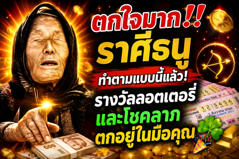 ตกใจมาก‼️ ราศีธนู♐ ทำตามแบบนี้แล้ว! รางวัลลอตเตอรี่และโชคลาภตกอยู่ในมือคุณ🍀🎉
