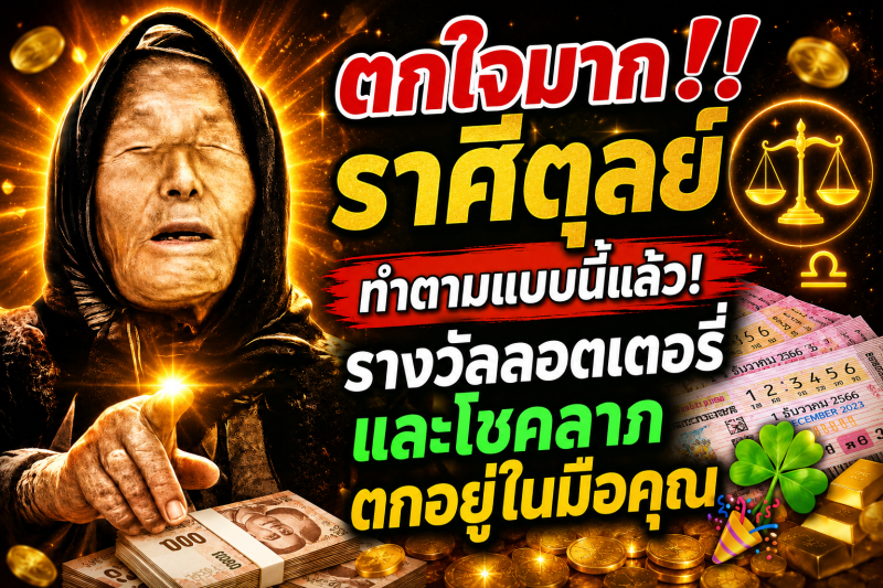 ตกใจมาก‼️ ราศีตุลย์♎ ทำตามแบบนี้แล้ว! รางวัลลอตเตอรี่และโชคลาภตกอยู่ในมือคุณ🍀🎉