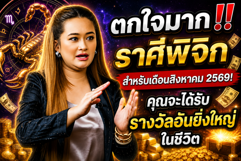 ตกใจมาก‼️ราศีพิจิก♏ สำหรับเดือนสิงหาคม 2569! คุณจะได้รับรางวัลอันยิ่งใหญ่ในชีวิต