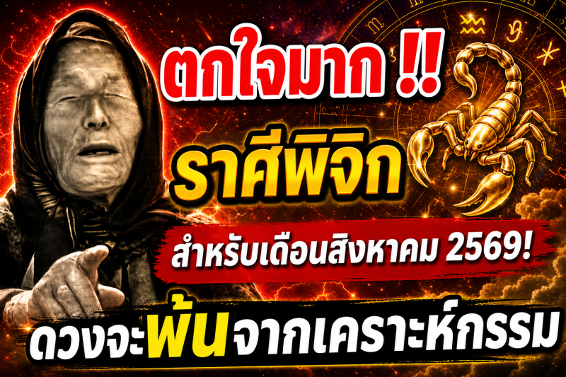 ตกใจมาก‼️ราศีพิจิก♏ สำหรับเดือนสิงหาคม 2569! ดวงจะพ้นจากเคราะห์กรรม