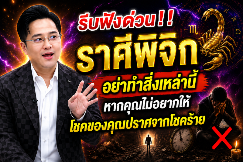 รีบฟังด่วน‼️ราศีพิจิก♏ อย่าทำสิ่งเหล่านี้หากคุณไม่อยากให้โชคของคุณปราศจากโชคร้าย