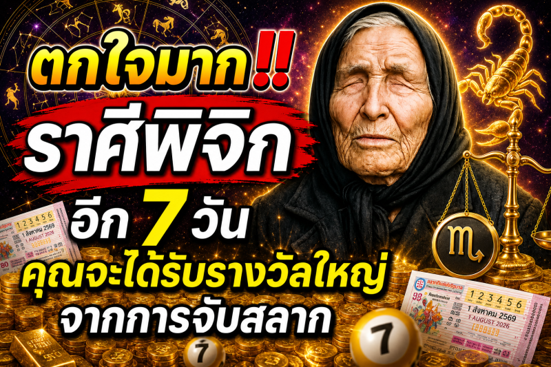 ตกใจมาก‼️ราศีพิจิก♏ อีก 7 วัน คุณจะได้รับรางวัลใหญ่จากการจับสลาก