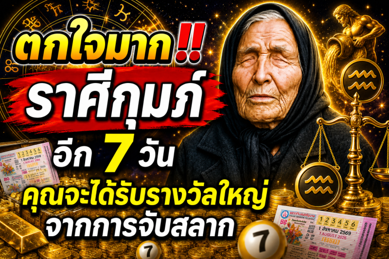 ตกใจมาก‼️ราศีกุมภ์♒ อีก 7 วัน คุณจะได้รับรางวัลใหญ่จากการจับสลาก