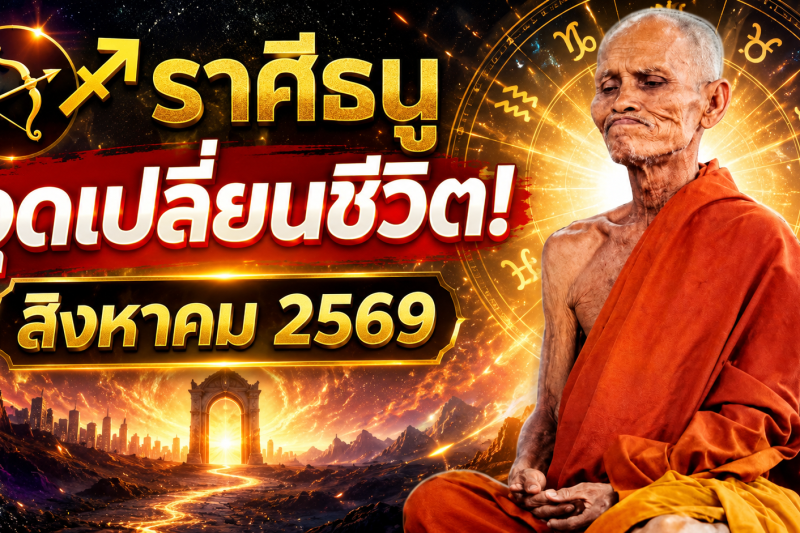 แม่นจนขนลุก‼️ราศีธนู♐ เดือนสิงหาคม 2569 พลังบวก–พลังลบปะทะแรง ระวังเหตุการณ์เปลี่ยนชีวิต!