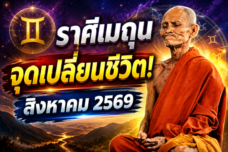 แม่นจนขนลุก‼️ราศีเมถุน♊ เดือนสิงหาคม 2569 พลังบวก–พลังลบปะทะแรง ระวังเหตุการณ์เปลี่ยนชีวิต!