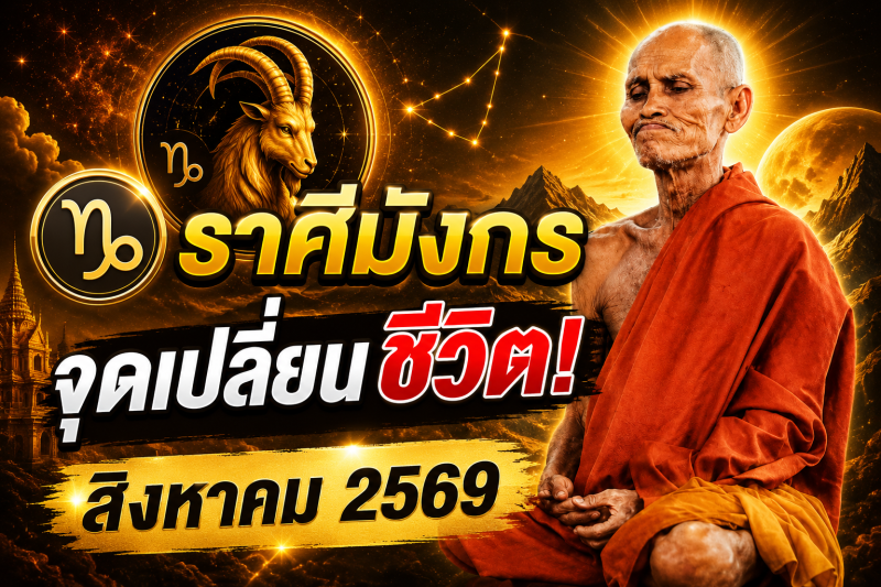 แม่นจนขนลุก‼️ราศีมังกร♑ เดือนสิงหาคม 2569 พลังบวก–พลังลบปะทะแรง ระวังเหตุการณ์เปลี่ยนชีวิต!