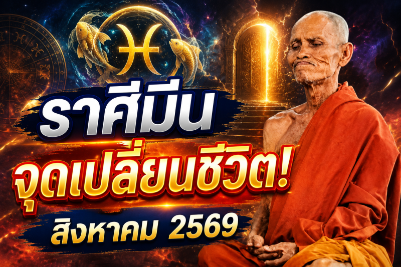 แม่นจนขนลุก‼️ราศีมีน♓ เดือนสิงหาคม 2569 พลังบวก–พลังลบปะทะแรง ระวังเหตุการณ์เปลี่ยนชีวิต!