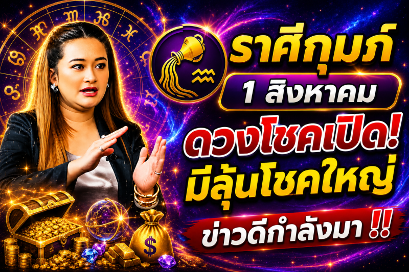 คำทำนาย‼️ราศีกุมภ์♒ วันที่ 1 สิงหาคม 2569 โอกาสดีอาจเข้ามาแบบไม่คาดคิด