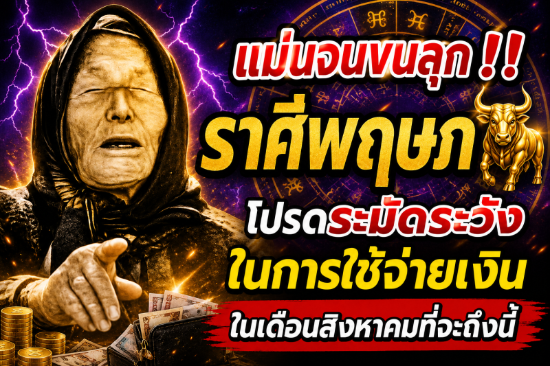 แม่นจนขนลุก‼️ราศีพฤษภ♉ โปรดระมัดระวังในการใช้จ่ายเงินในเดือนสิงหาคมที่จะถึงนี้