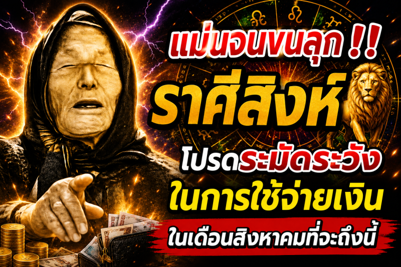 แม่นจนขนลุก‼️ราศีสิงห์♌ โปรดระมัดระวังในการใช้จ่ายเงินในเดือนสิงหาคมที่จะถึงนี้