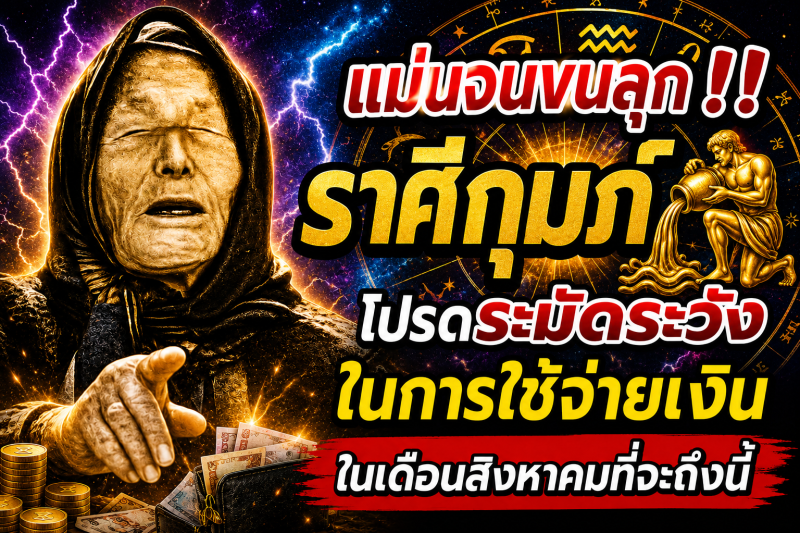 แม่นจนขนลุก‼️ราศีกุมภ์♒ โปรดระมัดระวังในการใช้จ่ายเงินในเดือนสิงหาคมที่จะถึงนี้