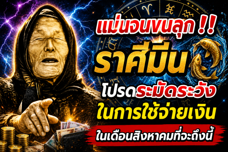 แม่นจนขนลุก‼️ราศีมีน♓ โปรดระมัดระวังในการใช้จ่ายเงินในเดือนสิงหาคมที่จะถึงนี้