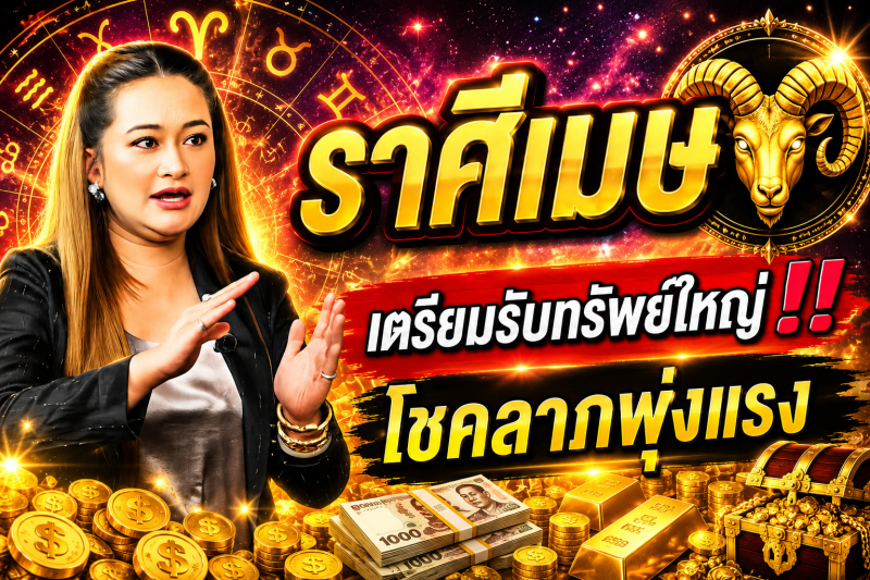 คำทำนาย‼️ราศีเมษ♈ 28 ก.ค. – 2 ส.ค. 2569! อีกไม่กี่วันโชคของคุณจะเพิ่มขึ้น และคุณจะโชคดีพอที่จะถูกลอตเตอรี่