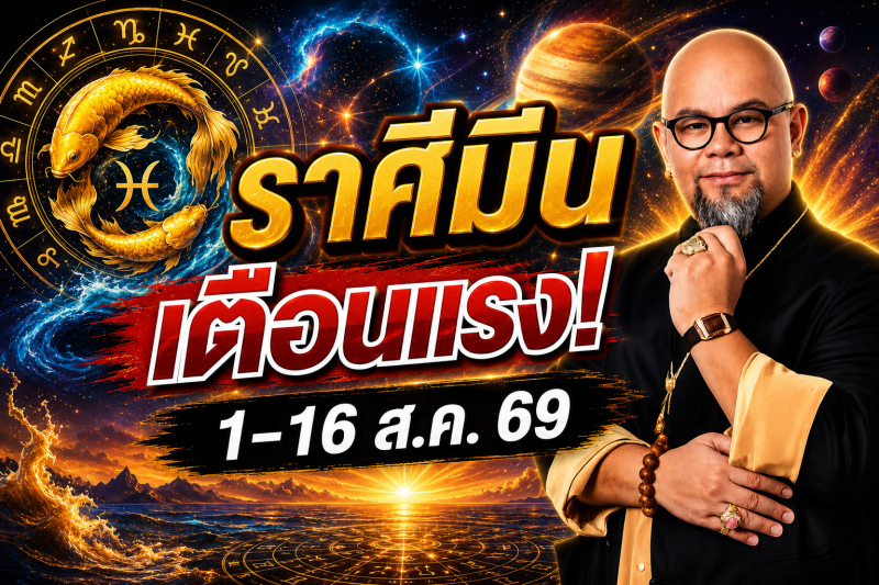 รีบเช็กด่วน‼️ราศีมีน♓ คำเตือนอย่างเข้มงวดจากครู ซินแสเป็นหนึ่ง วงษ์ภูดร 1-16 สิงหาคม 2569
